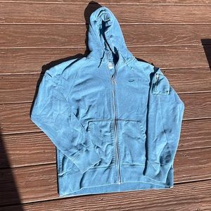 Blue Nike zip up hoodie